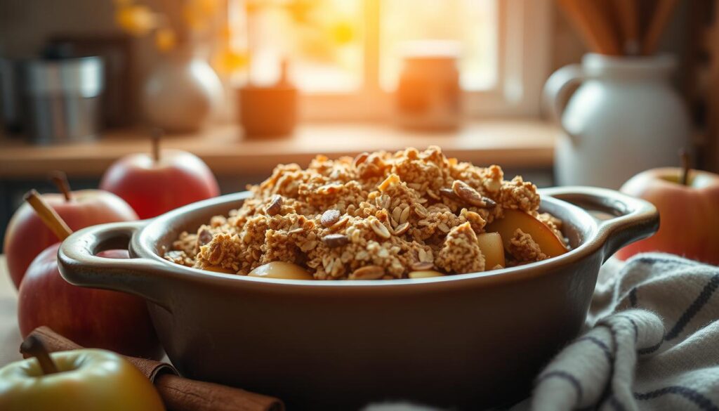 vegan apple crisp