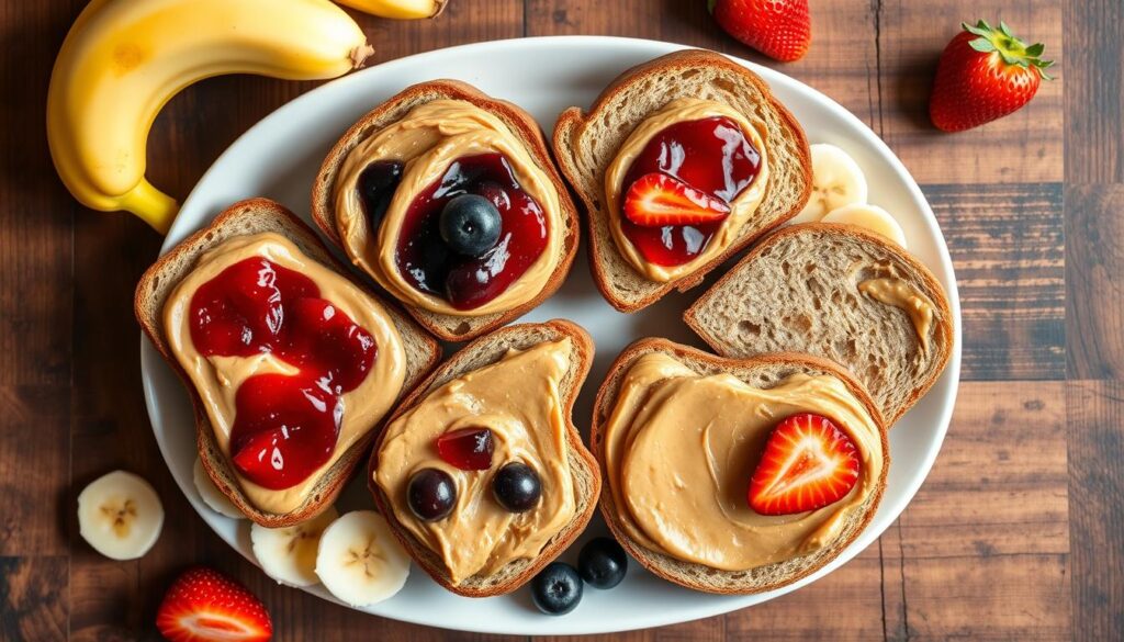 vegan peanut butter sandwiches